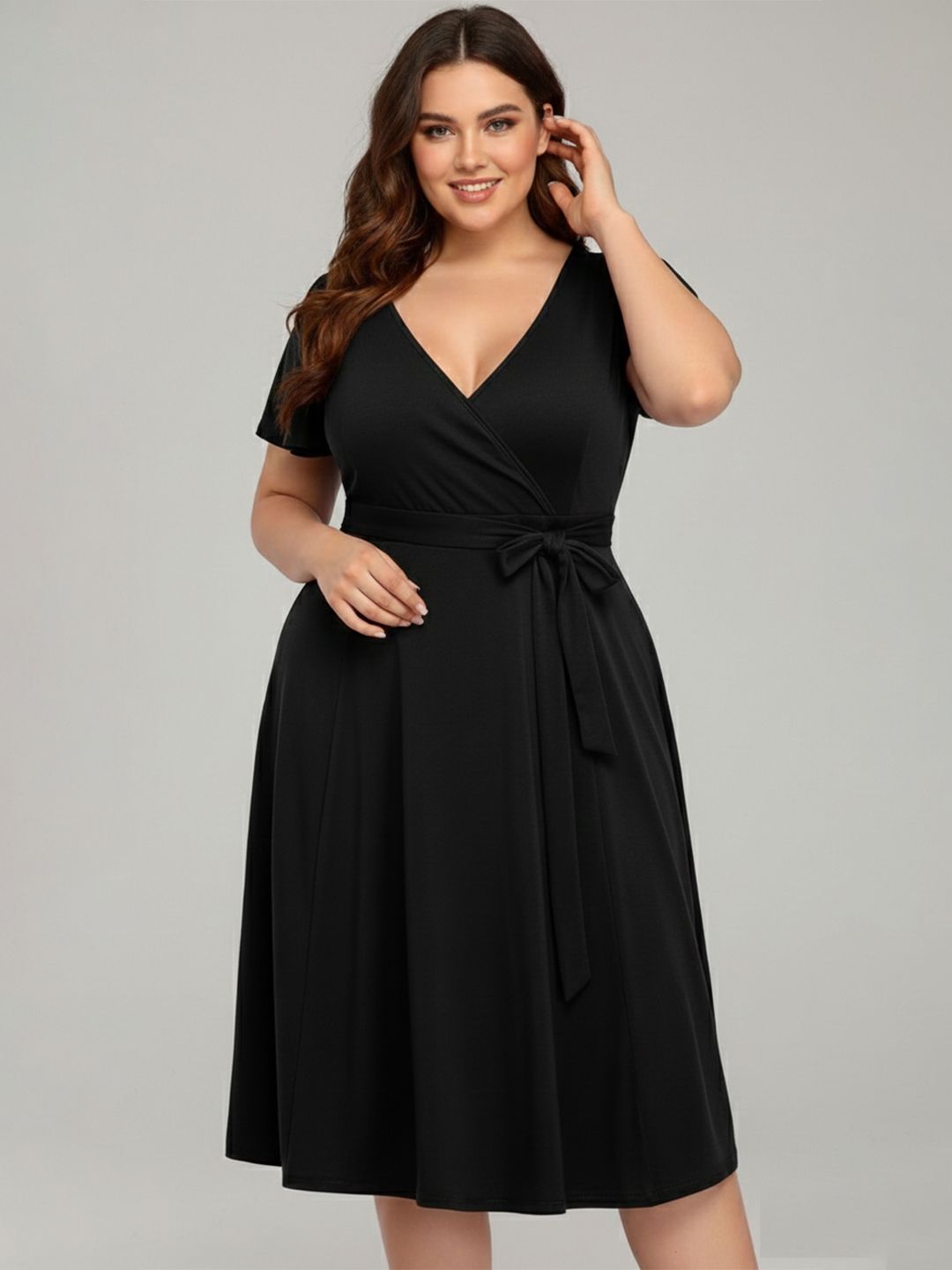 C4D Flutter Sleeve Dress