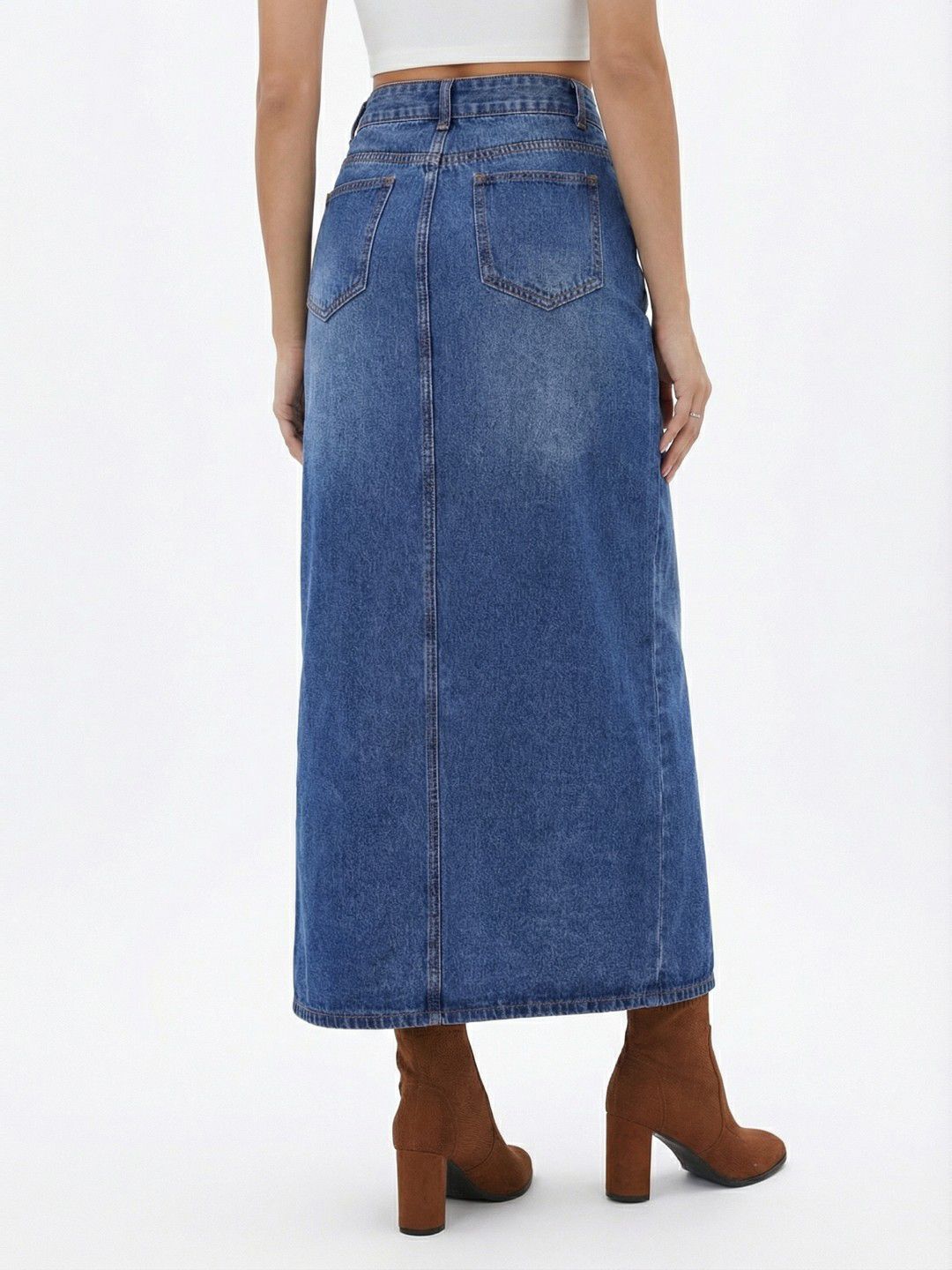 Midi Denim Skirts 4