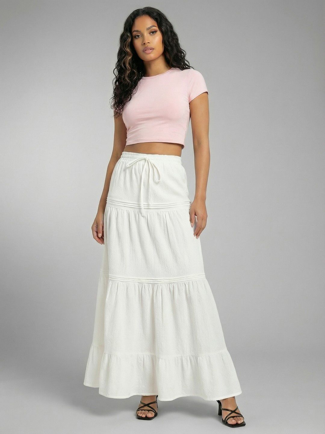 Maxi-Length Tiered Skirts 4