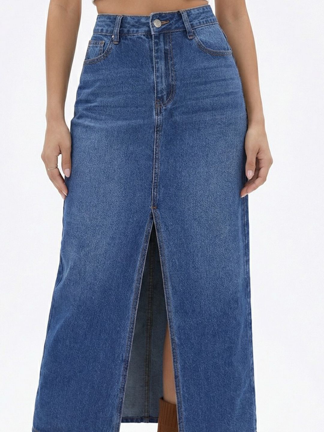Midi Denim Skirts 6