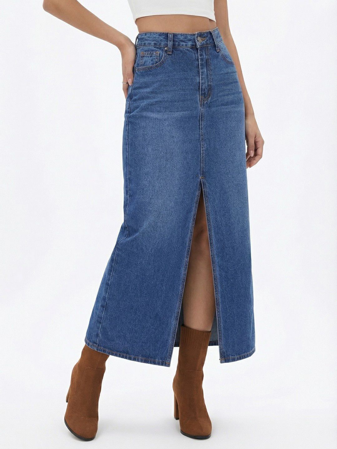 Midi Denim Skirts 3
