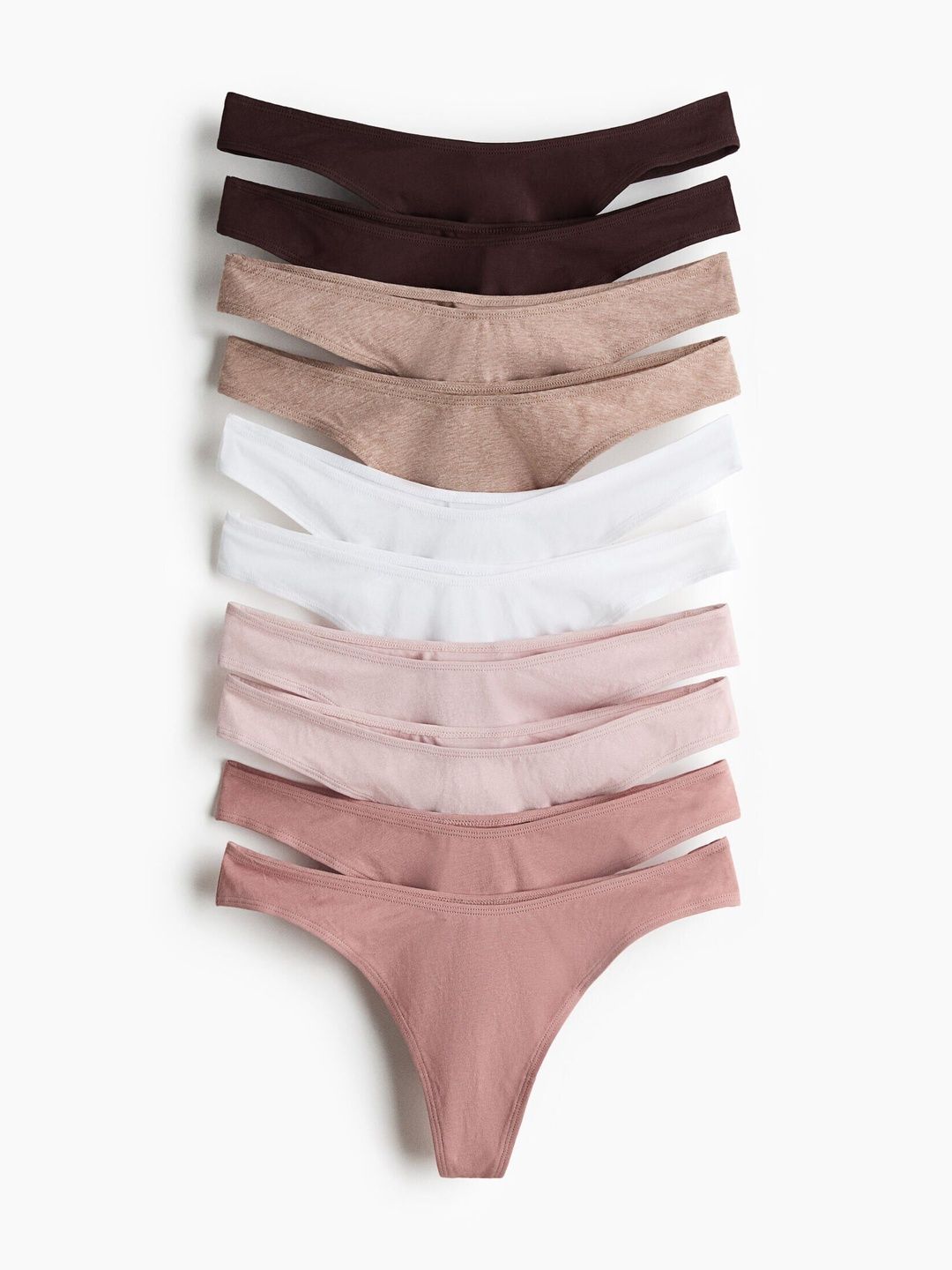 Buy H&M 10 Pack Cotton Thong Briefs -  - Apparel for Women