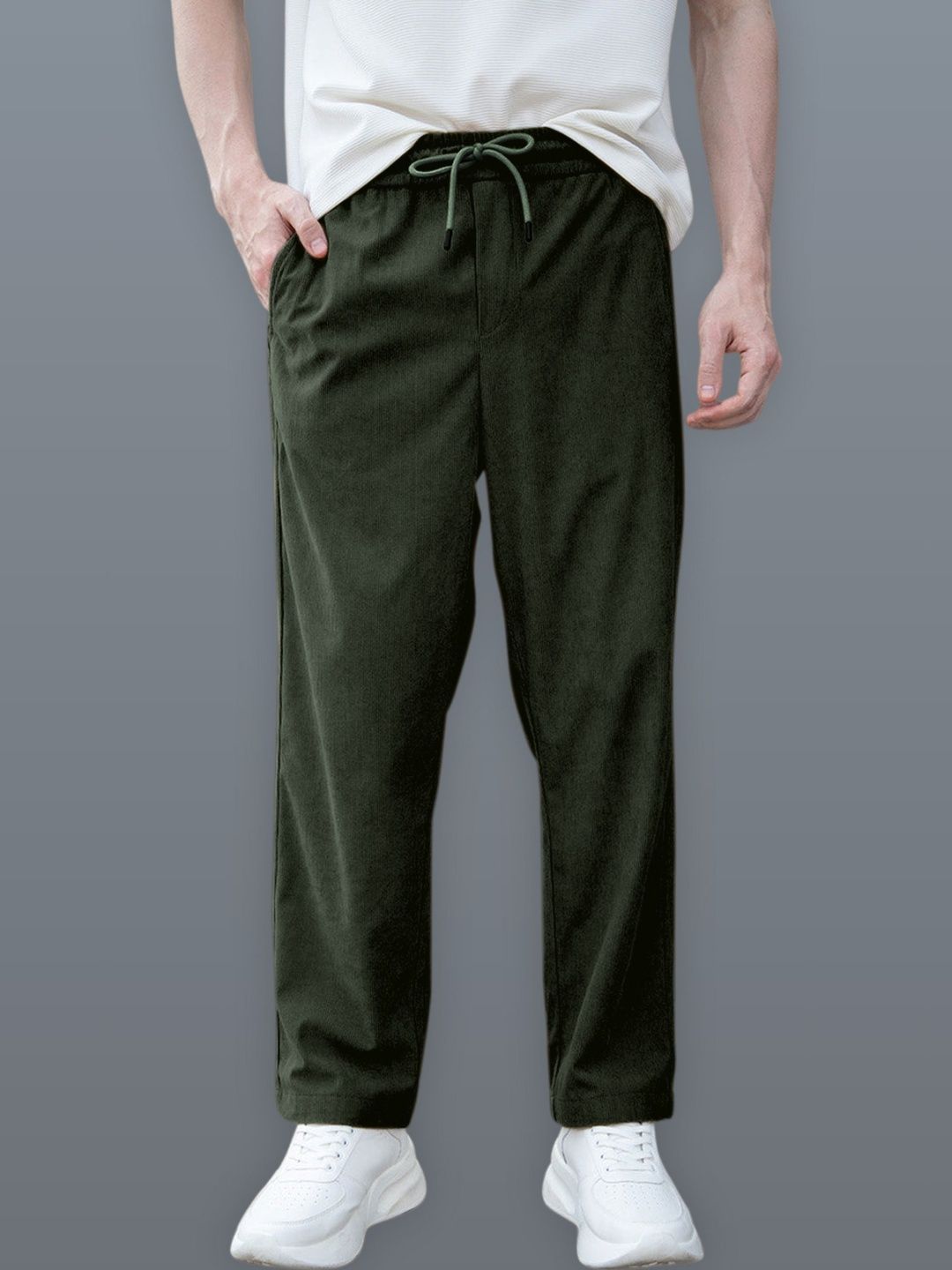 La Pajaro Men Relaxed Stain Resistant Corduroy Trousers