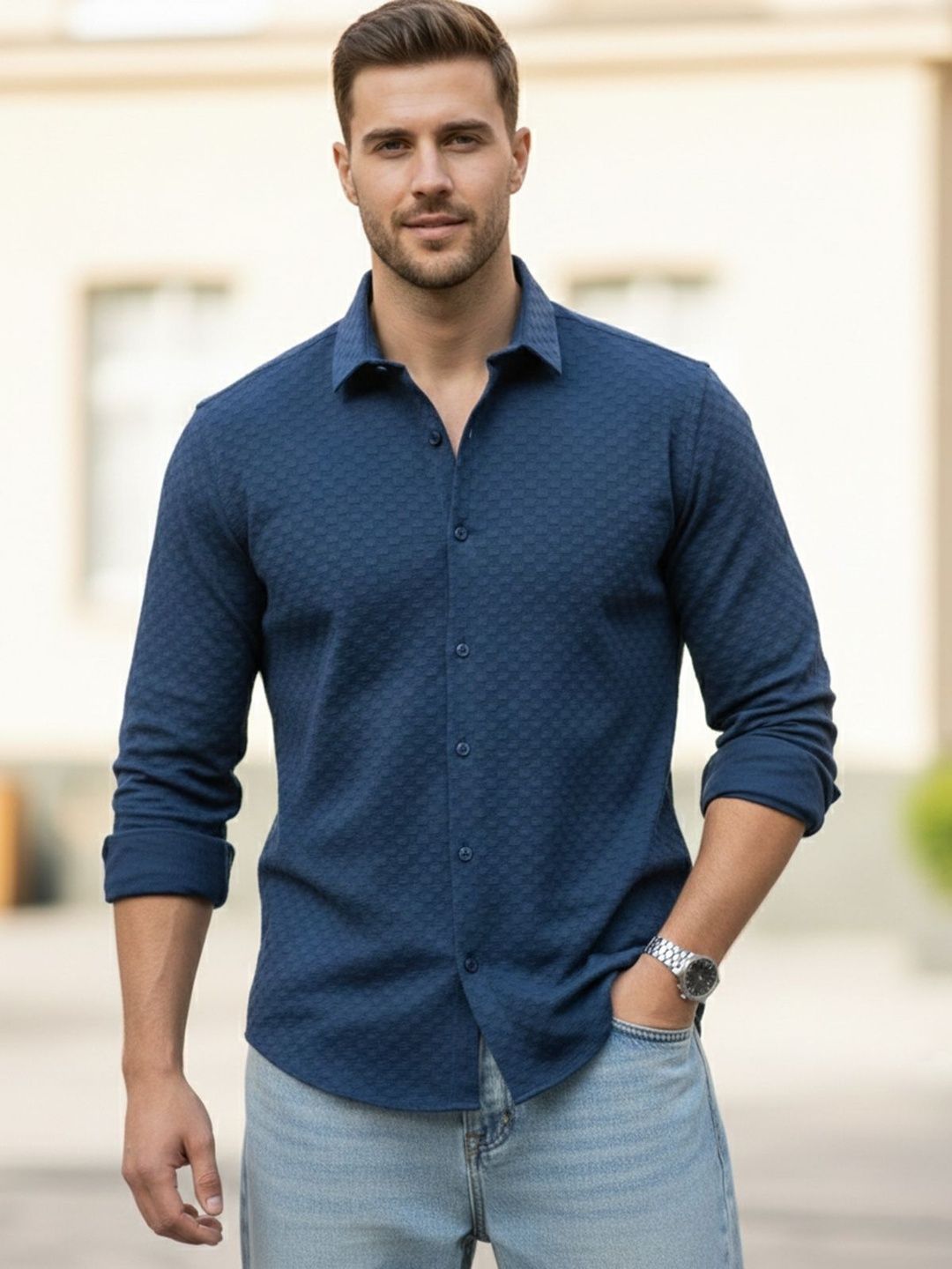 Moda Rapido Men Classic Casual Shirt