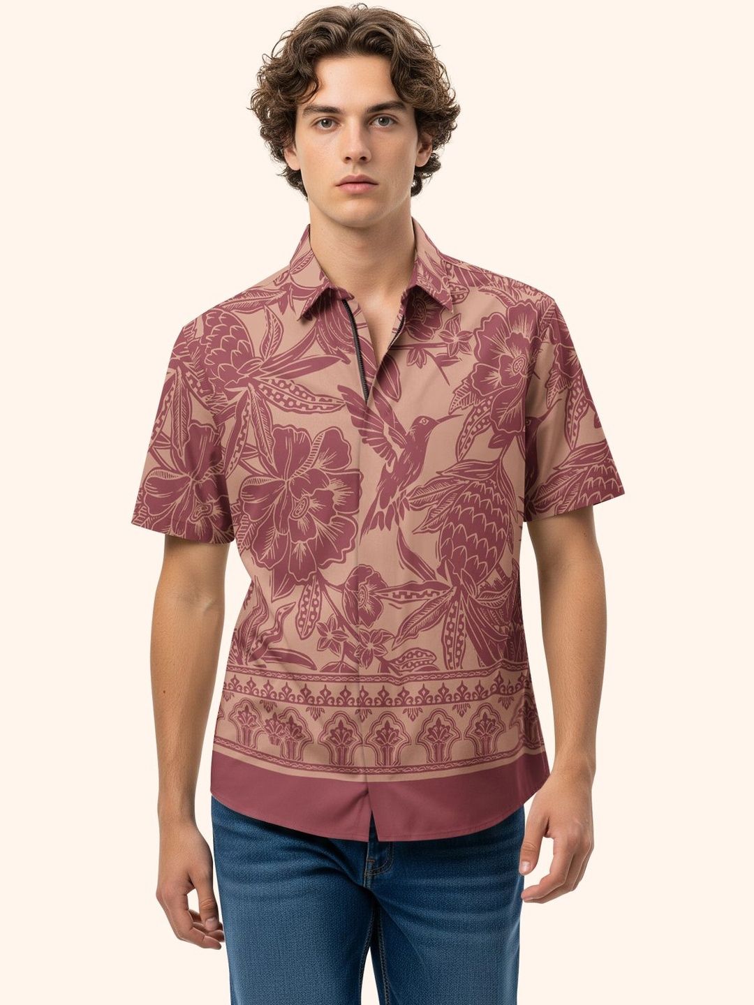 BULLMER Men Standard Floral Printed Casual Shirt