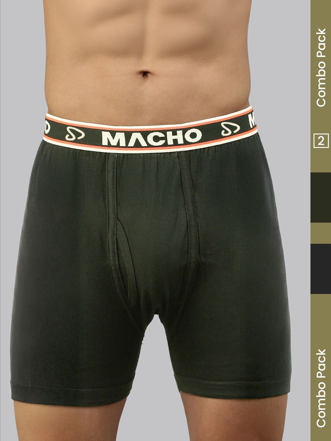 MACHO Pack Of 2 Assorted Cotton Trunks