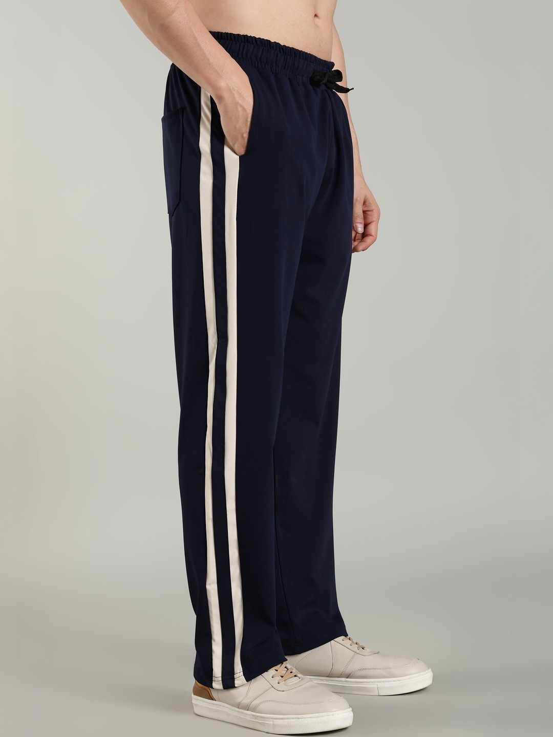 SWADESI STUFF Men Striped Mid-rise Regular Track Pants