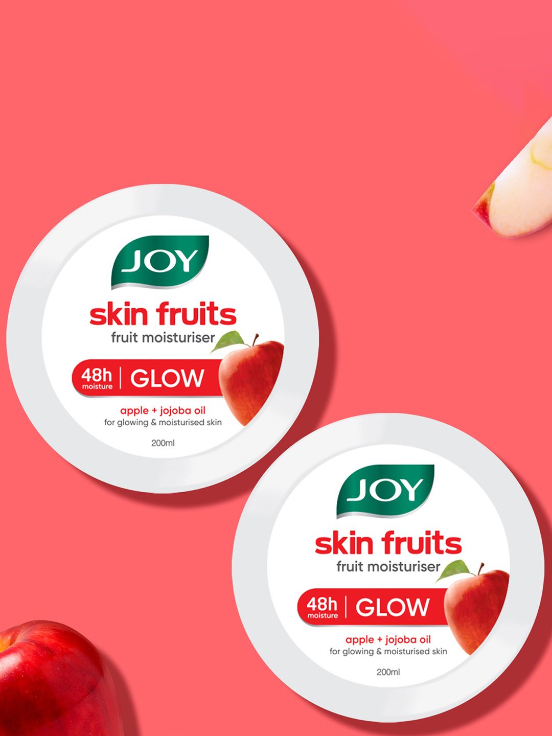 Joy Skin Fruits Moisturizing Skin Cream for Healthy, Soft & Glowing Skin 2 X 200 ml