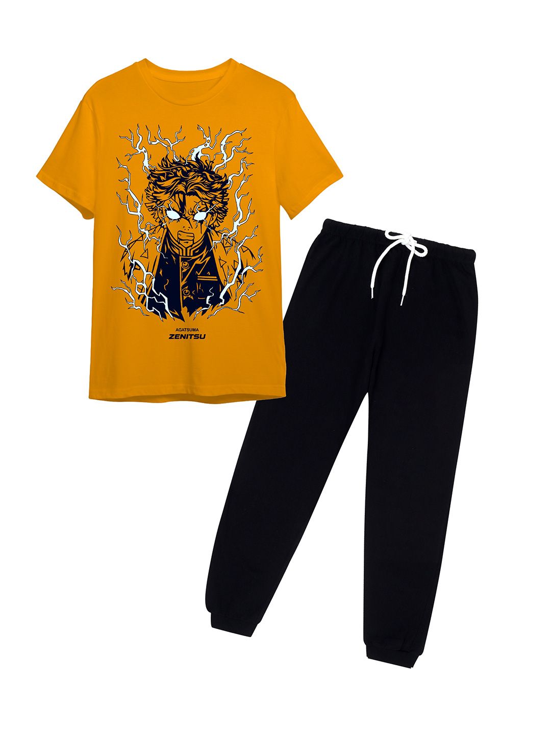 Buy LITWAY Boys Printed Pure Cotton T Shirt With Joggers -  - Apparel for Boys