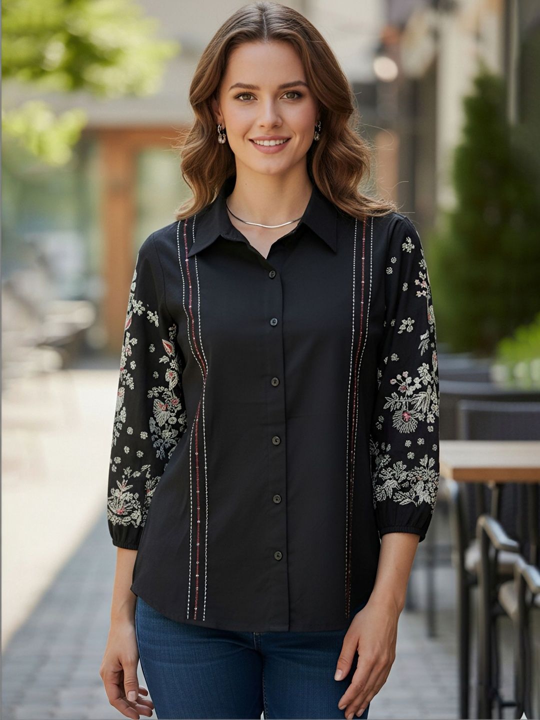 Zolo Label Women Floral Printed Casual Shirt