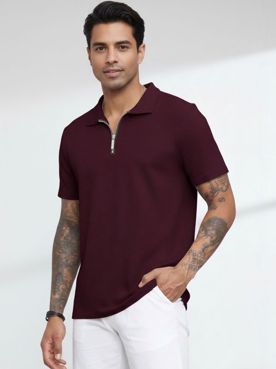 madfrog Men Polo Collar T-shirt