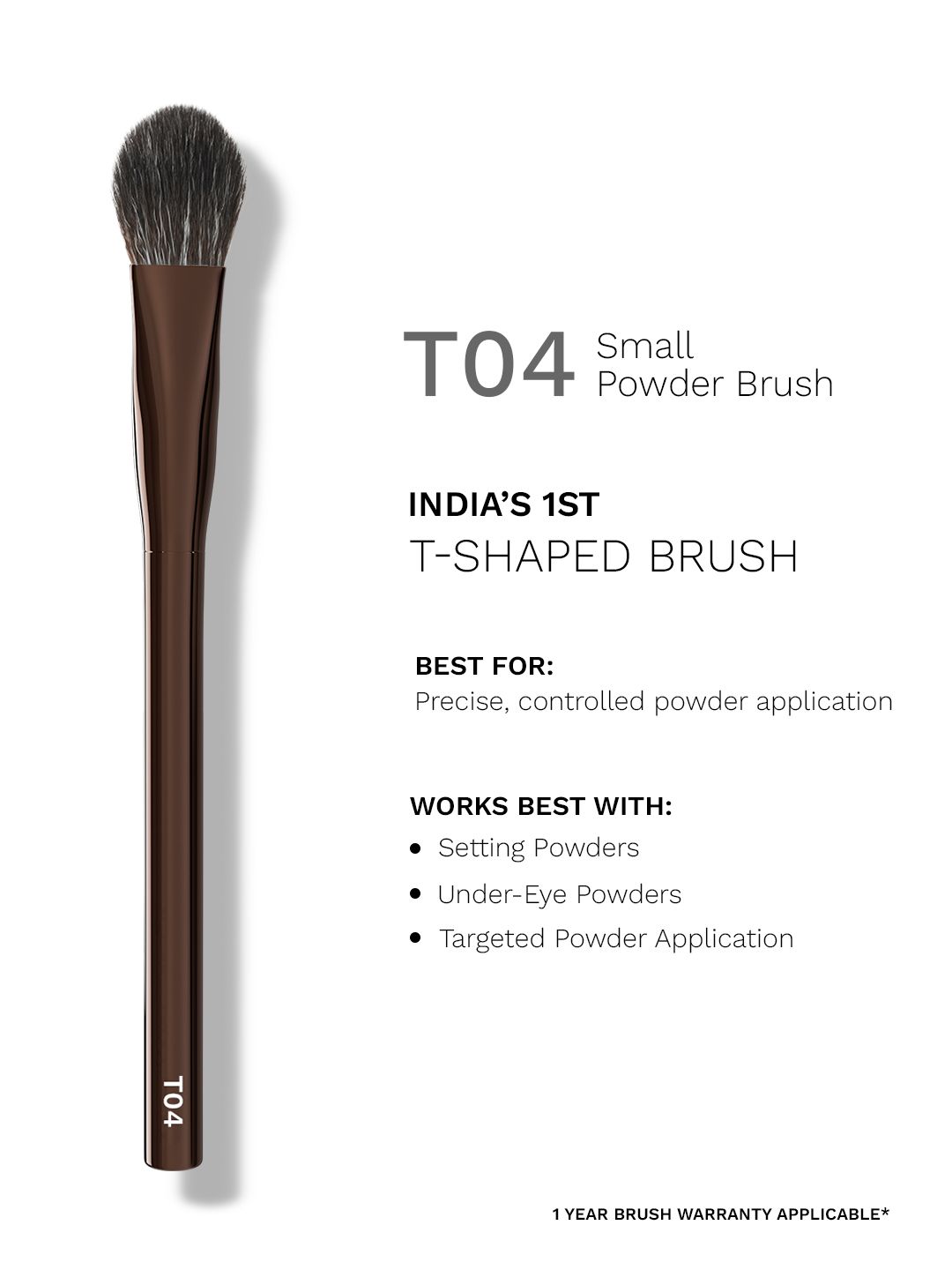 Buy PAC T04 Small Powder Brush With Dense Bristles For Precise Buffing Blending -  - Personal Care for Unisex