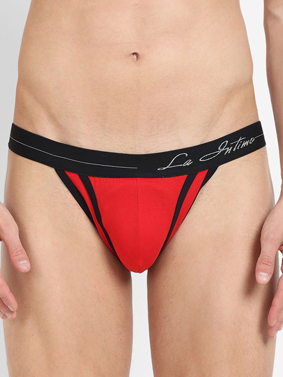 Buy La Intimo Men Mid Rise Racer Jock Basic Briefs LIJO011 -  - Apparel for Men