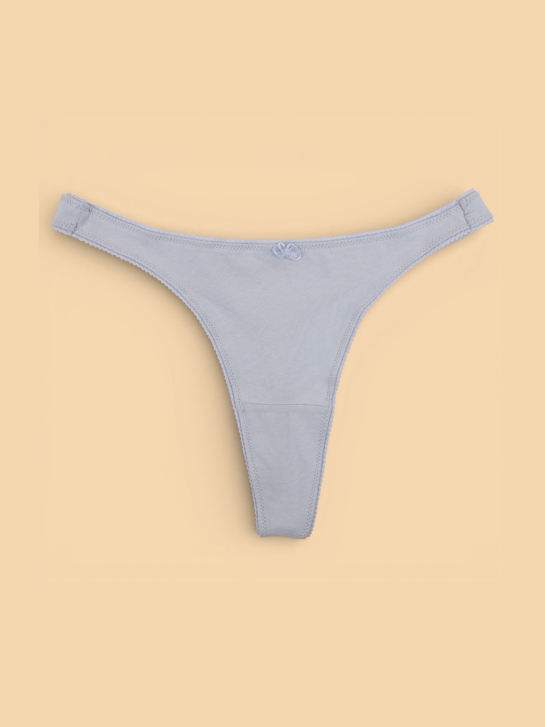 Louis Bayrad Women Brazilian Cotton Spandex Solid High Rise Thongs