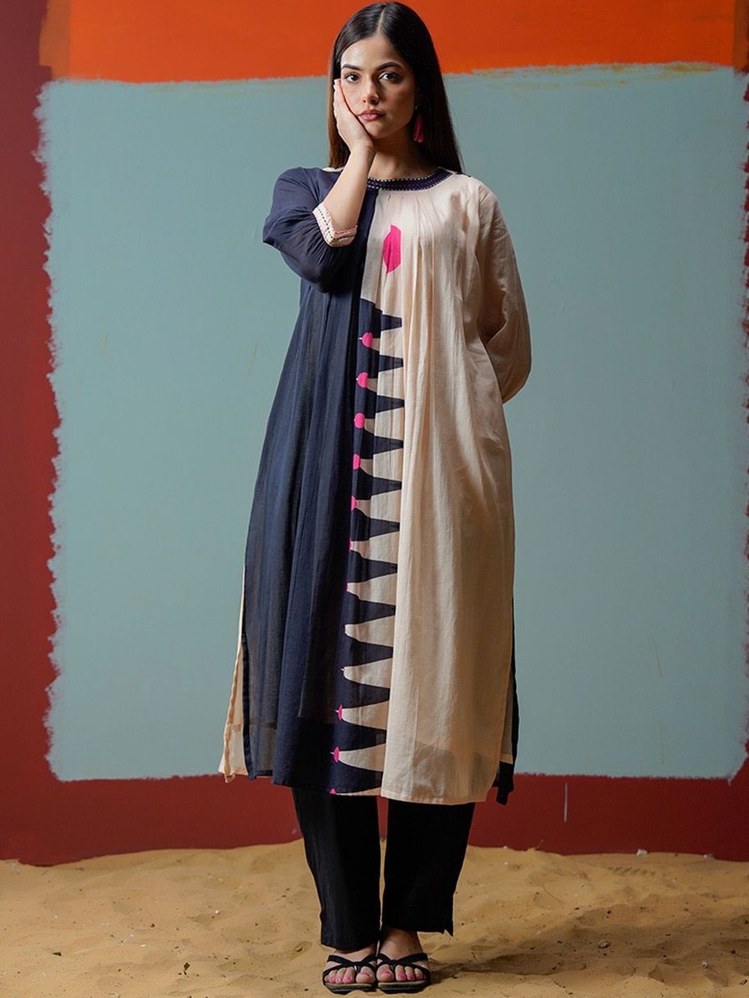 Varanga Pure Cotton Kurta with Trousers