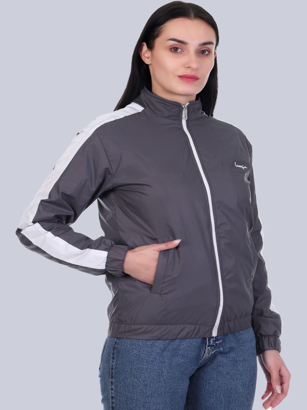 Lavozia Women Colourblocked Lightweight Outdoor Sporty Jacket
