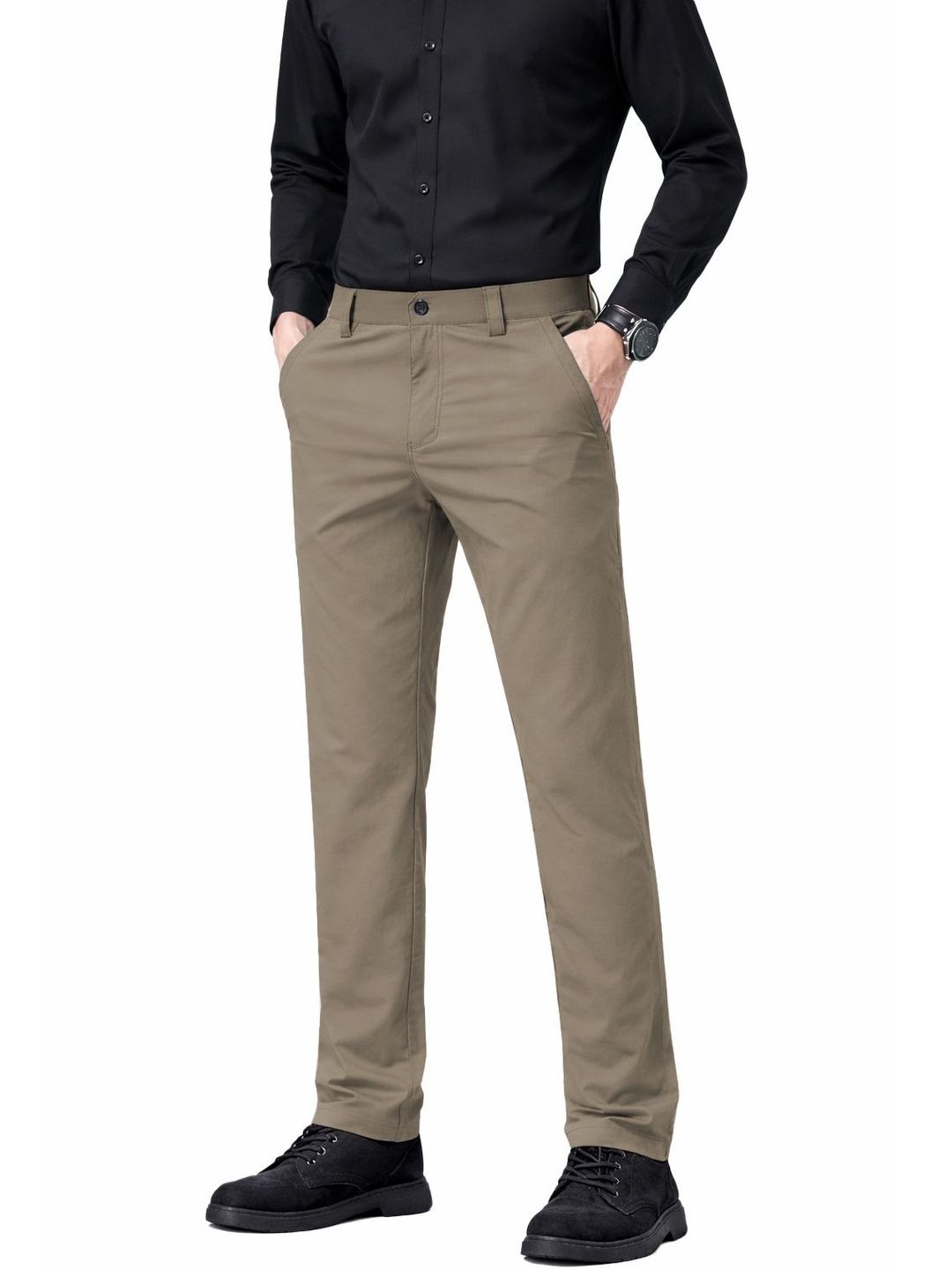 R.Code by The Roadster Life Co. Men Easy Wash Chinos Trousers