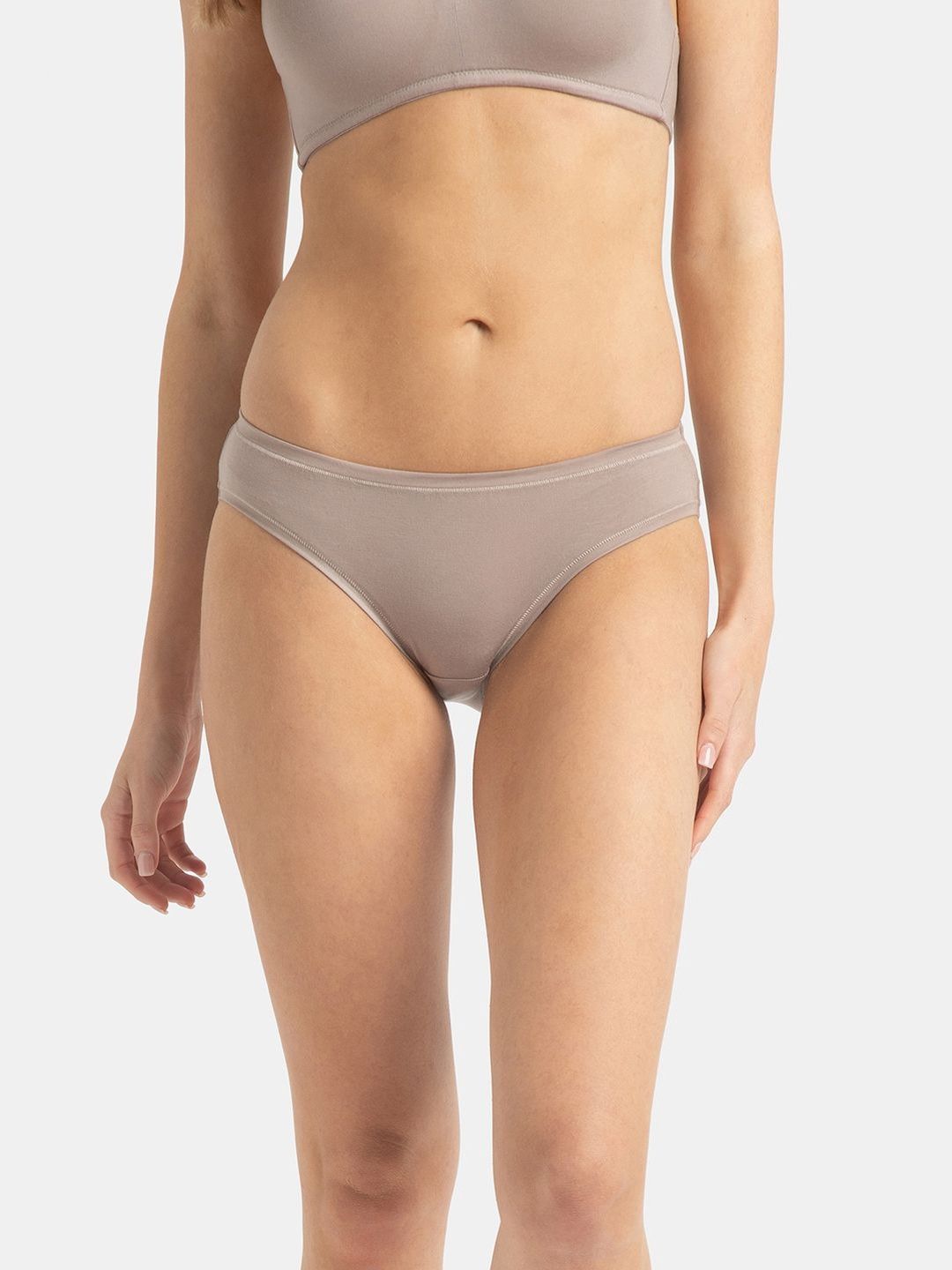 Jockey Medium Coverage Tencel Lyocell Mid Waist Bikini With StayFresh Treatment - JW01