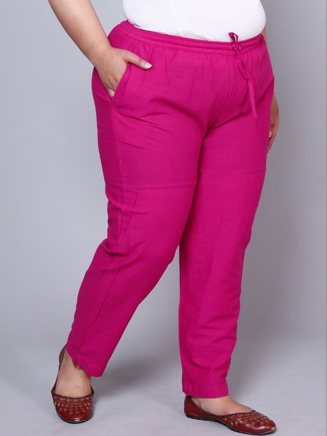 AAVONI Women Relaxed Straight Leg Trousers