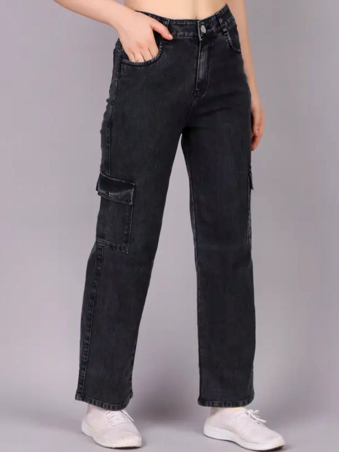Mast & Harbour Women Classic Regular Fit Mid-Rise Light Fade Stretchable Jeans