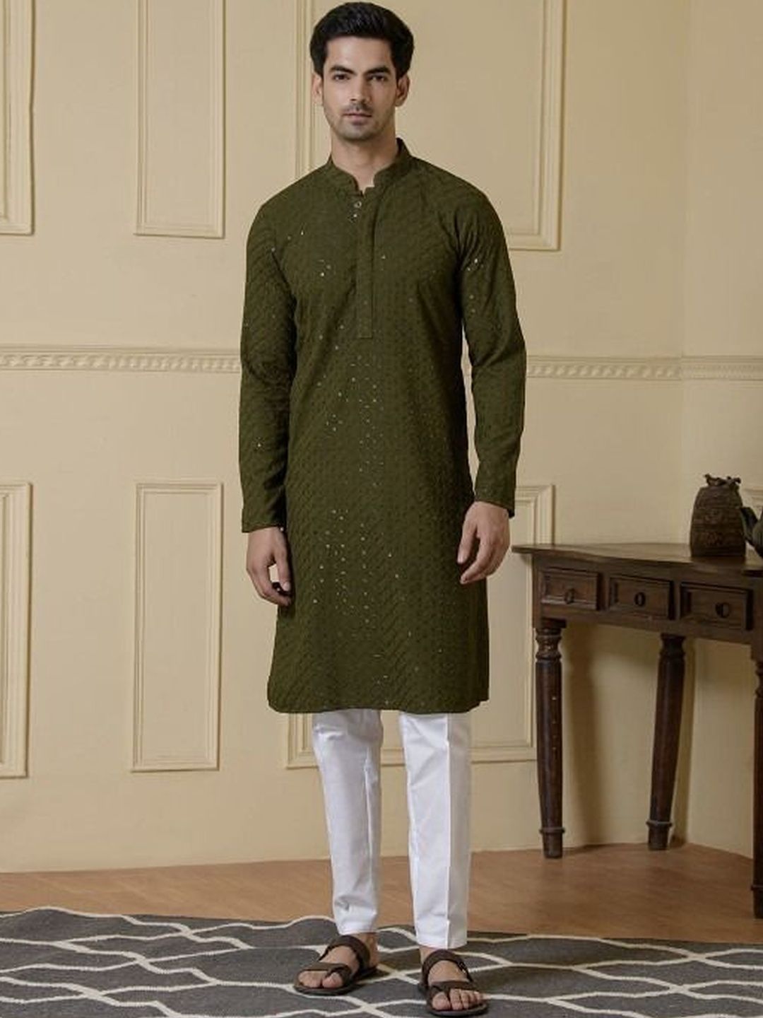 PRINTCULTR Men Regular Kurta with Pyjamas