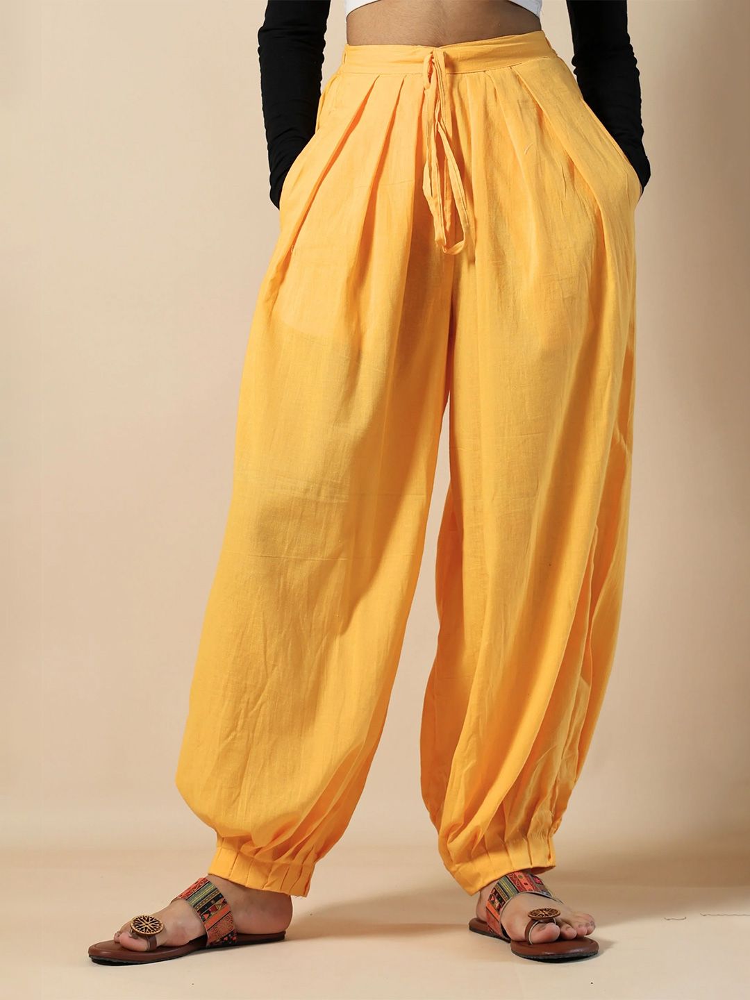 SUKITI Women Loose Fit Cotton Afghani Harem Pants