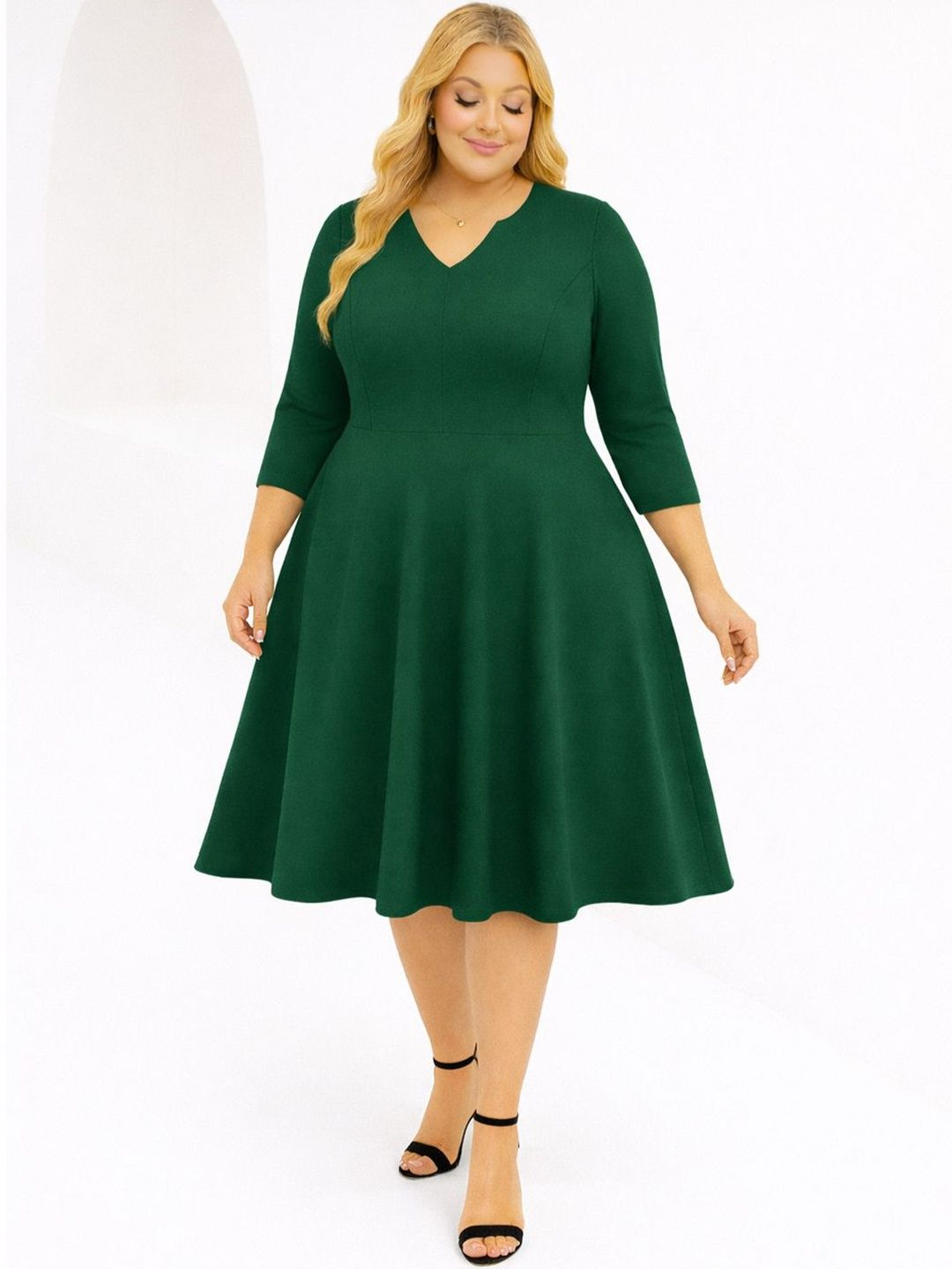 AMEEZA Fit & Flare Midi Dress