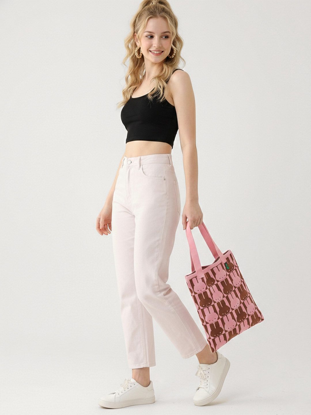 glitchez Bunny Self Design Tote Bag