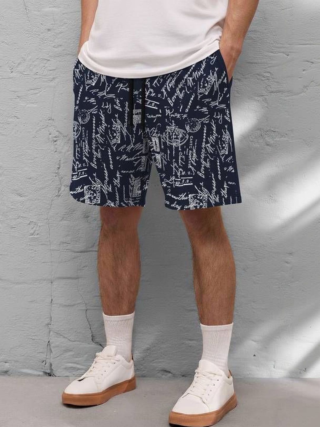TRIPR Men Typography Printed Shorts