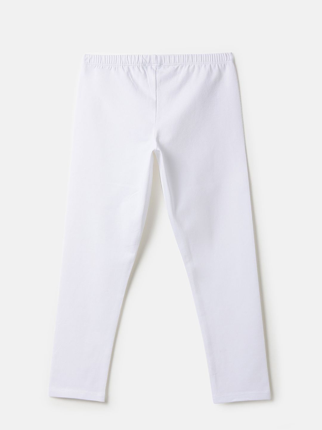 Girls Cotton Solid Ankle Length Leggings 2