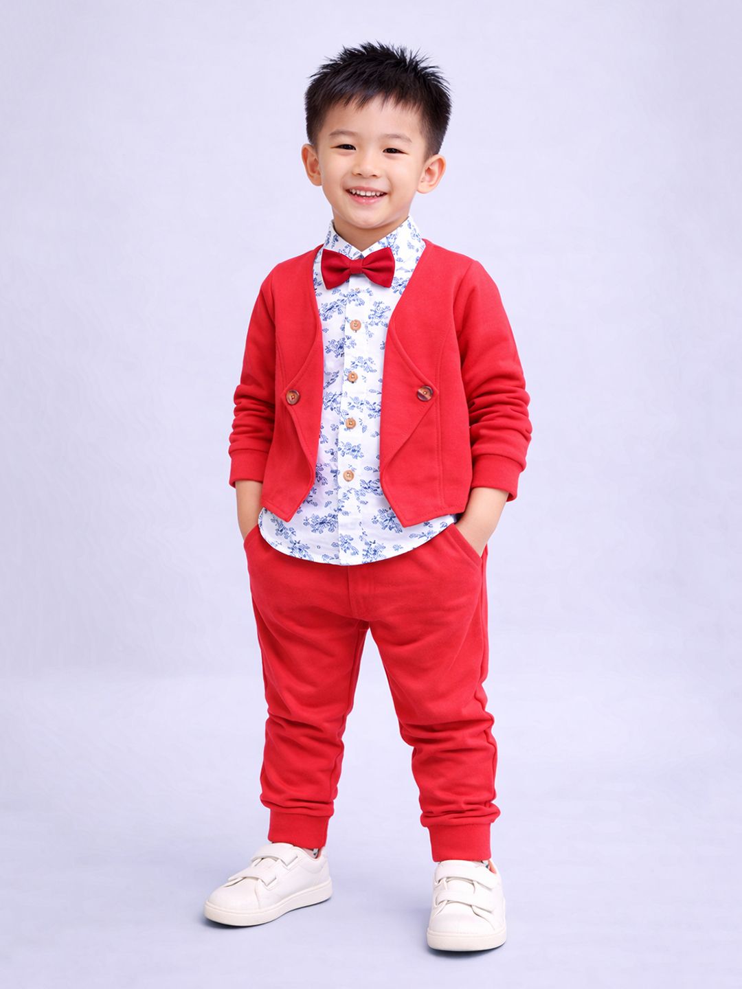 Porpy Boys Printed Shirt with Trousers