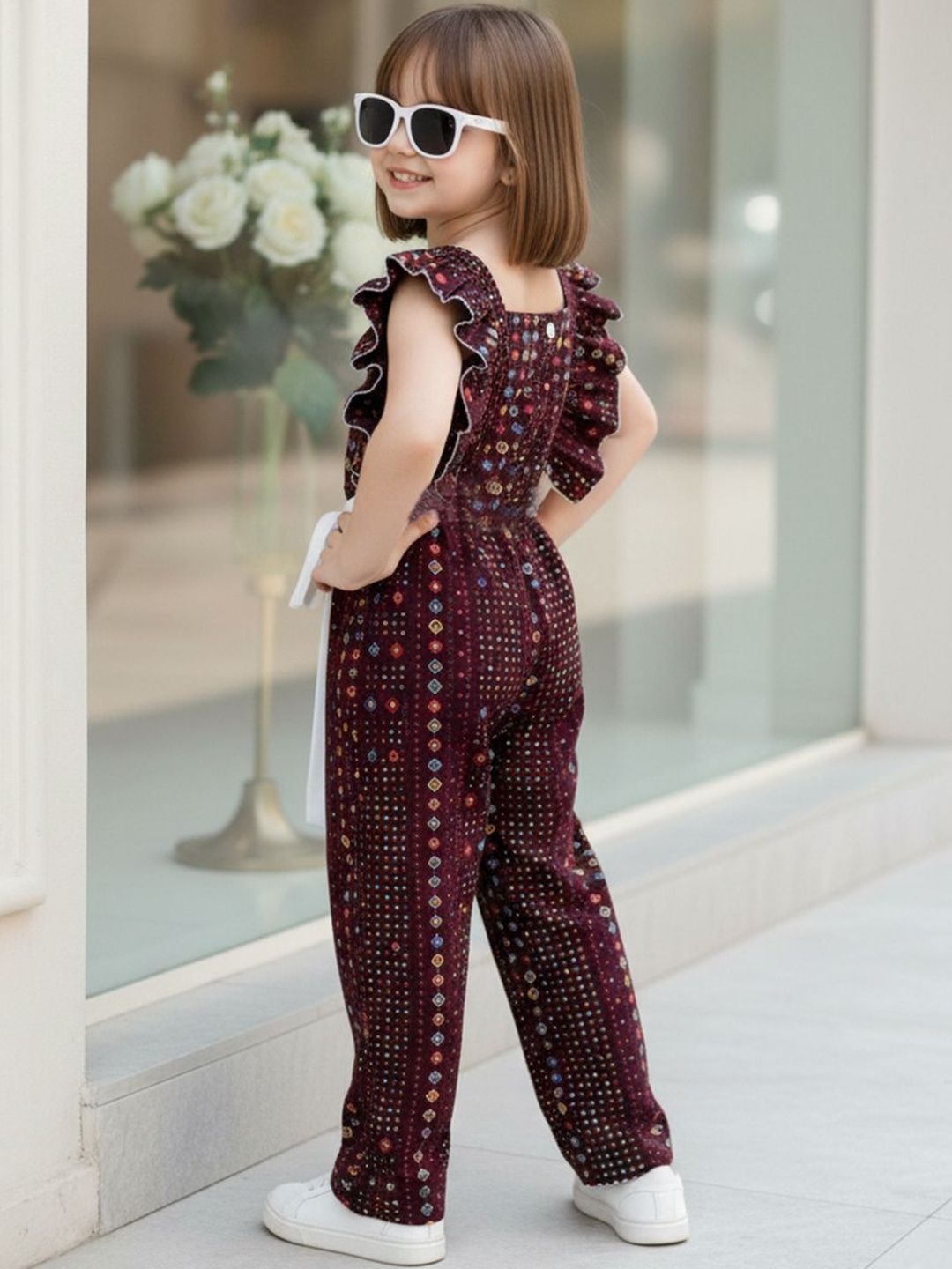 Girls Printed Basic Jumpsuit 5
