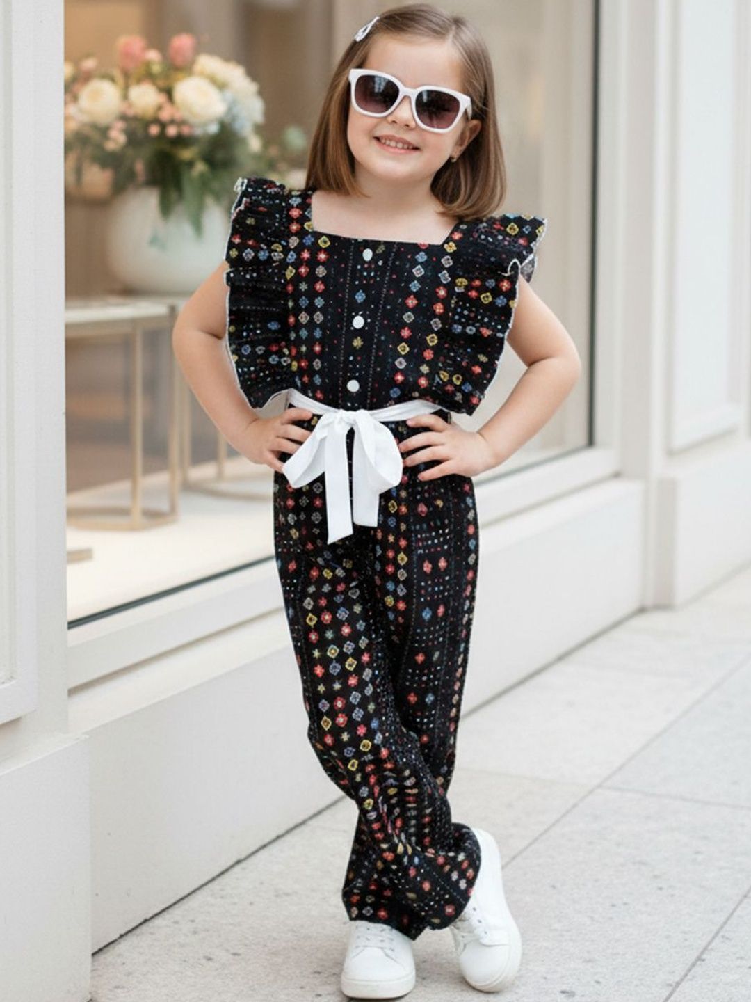 Girls Printed Basic Jumpsuit 2