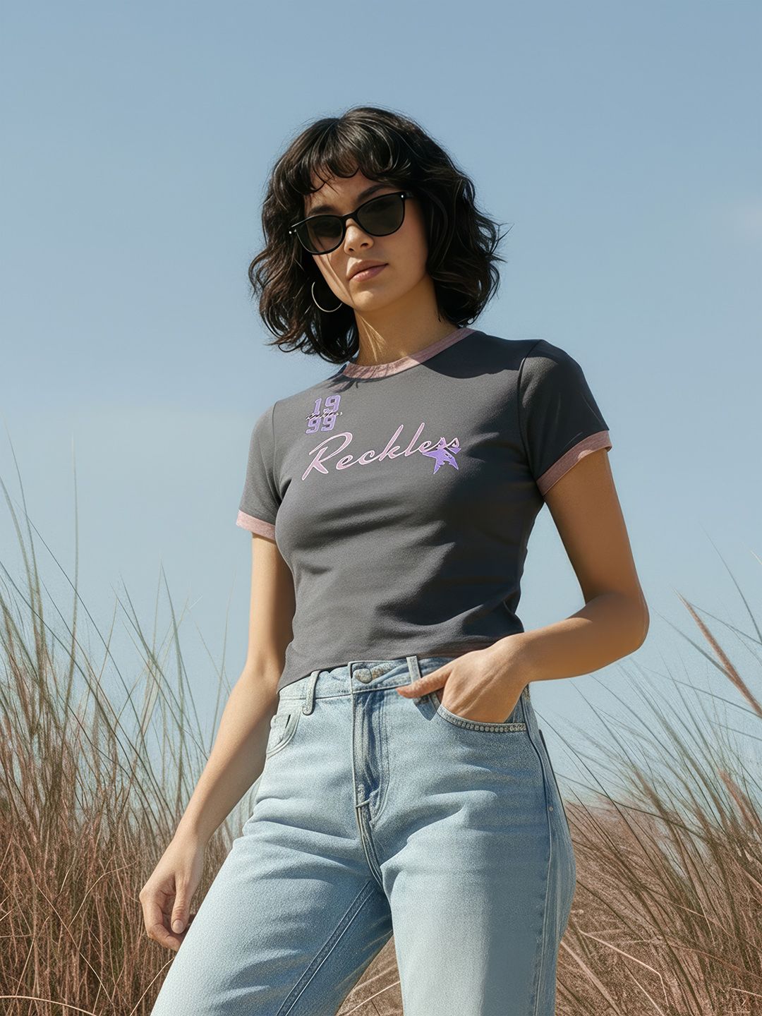The Roadster Life Co. Women Typography Printed T-shirt