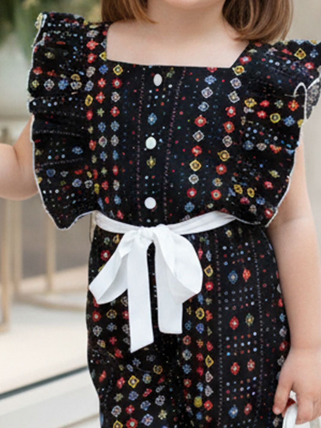 Girls Printed Basic Jumpsuit 4