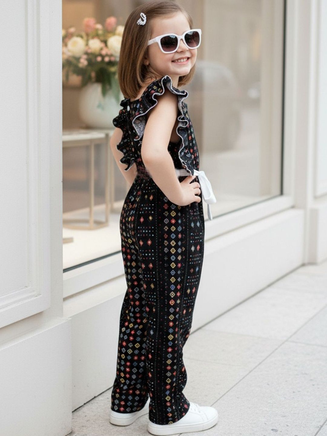 Girls Printed Basic Jumpsuit 3