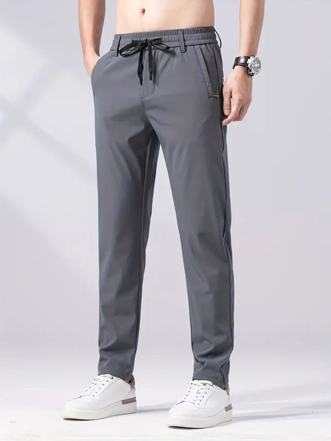 R.Code by The Roadster Life Co. Men High-Rise Trousers