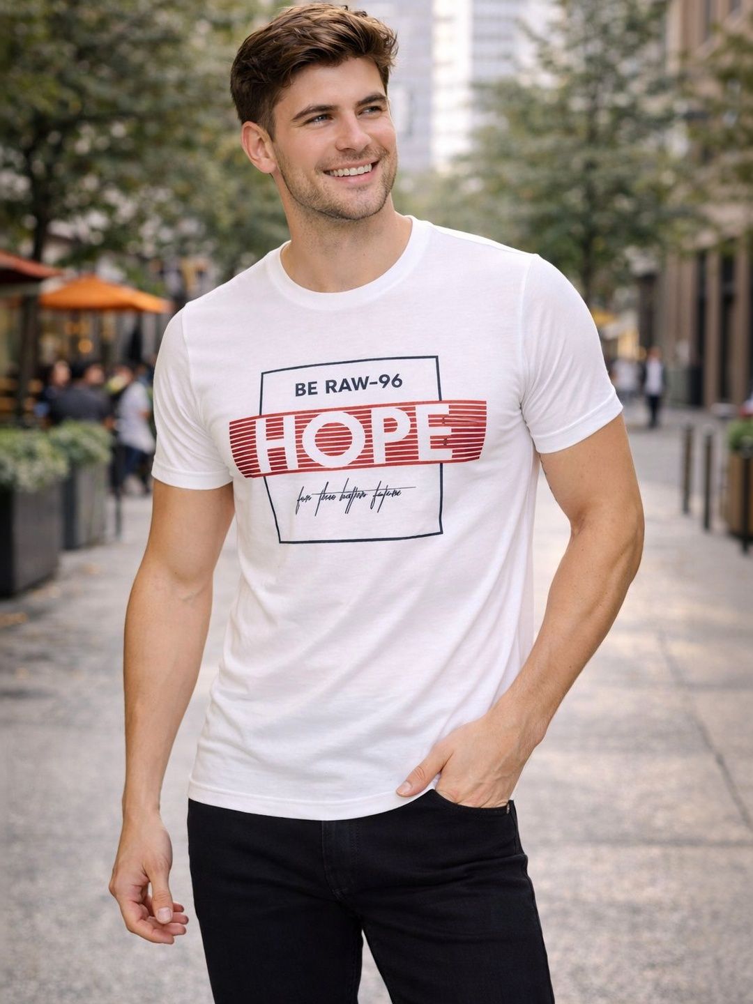 Raves Men Typography Printed T-shirt