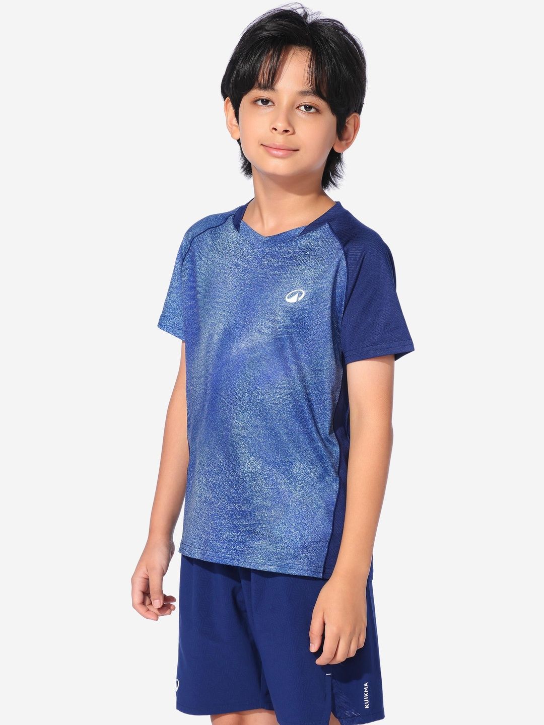 Decathlon Kuikma - Adults Blue Lite 560 JR Moisture Managing Badminton T-Shirts