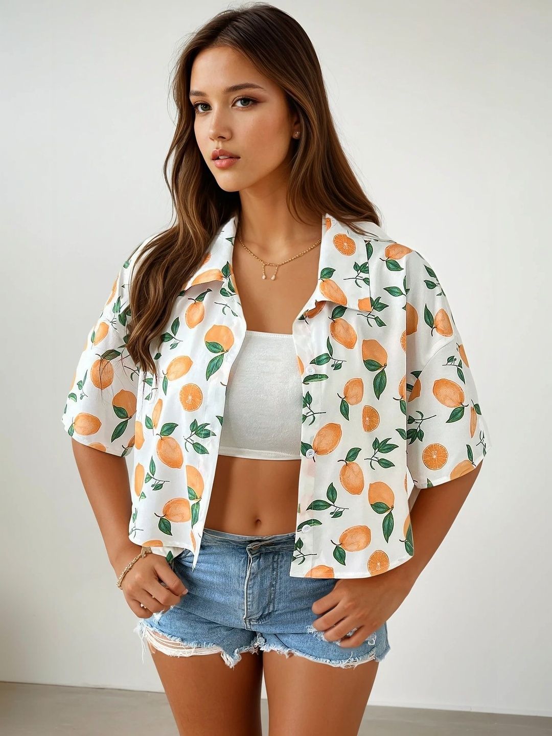 MULVARI Women Printed Casual Shirt