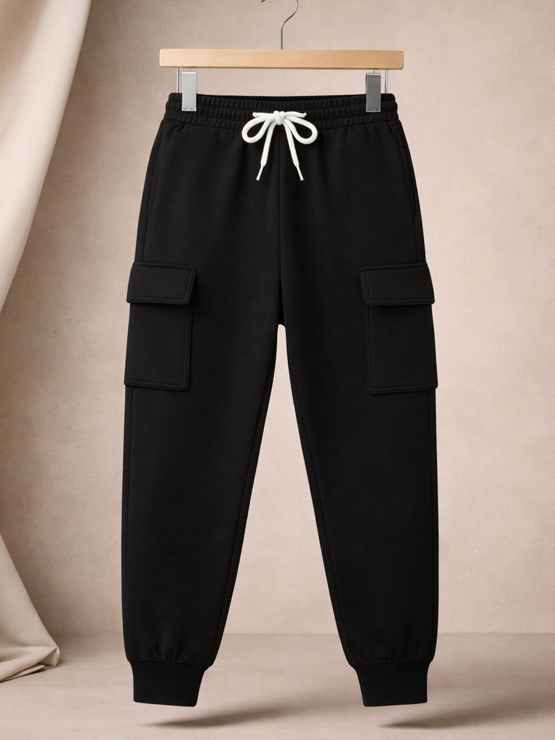 LITWAY Boys Cotton Mid-Rise Cargos