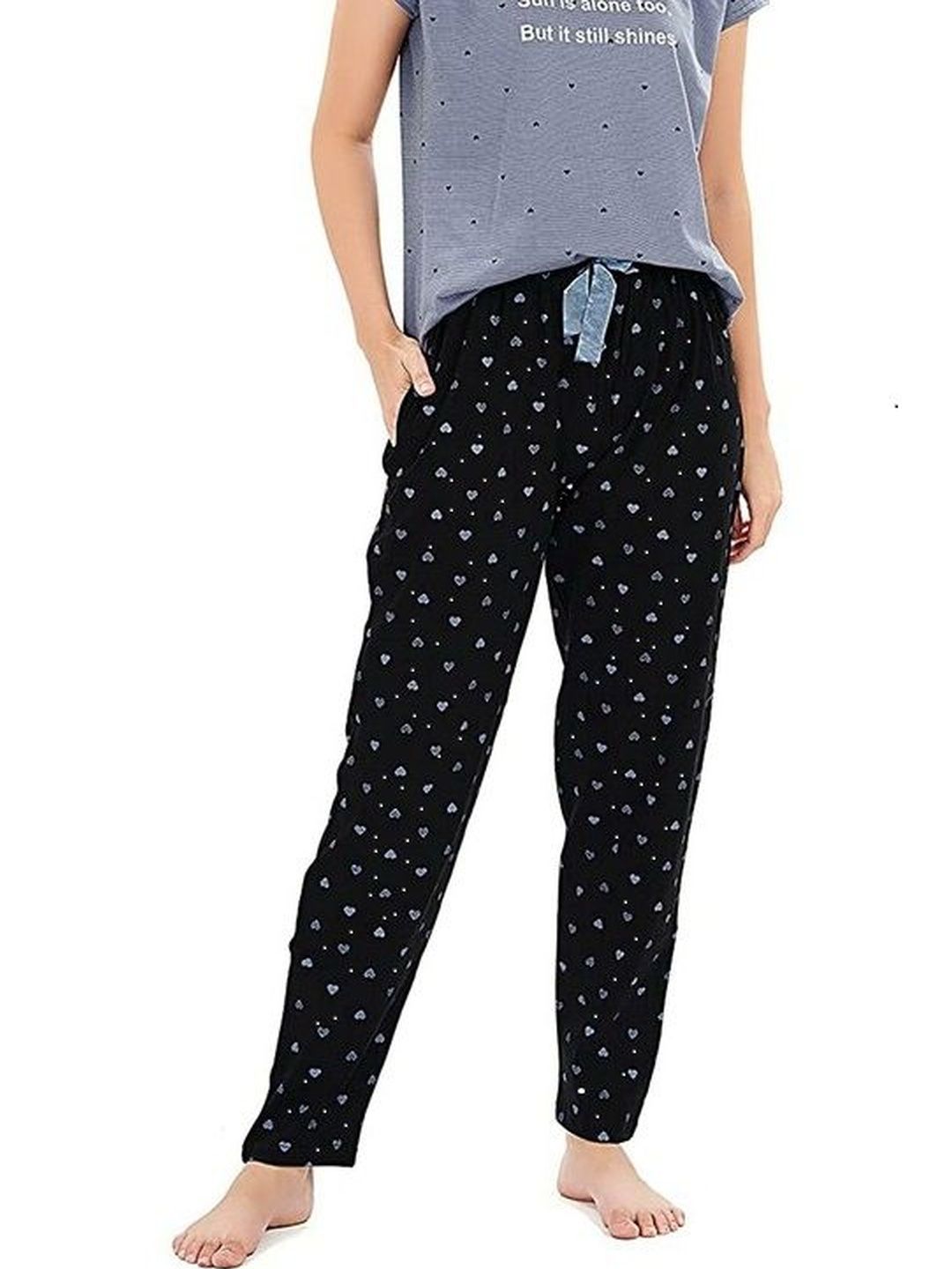 Realglimpse Women Relaxed Fit Graphic Print Track Pants