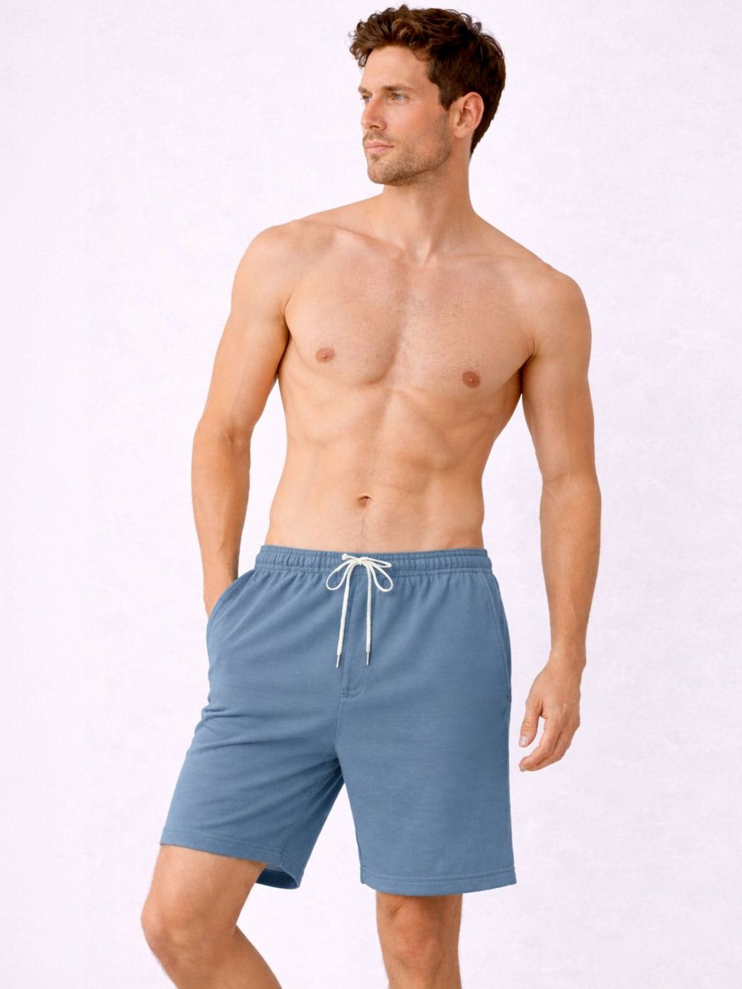 RAHI TRENDZ Blue Solid Regular Fit Outdoor Shorts