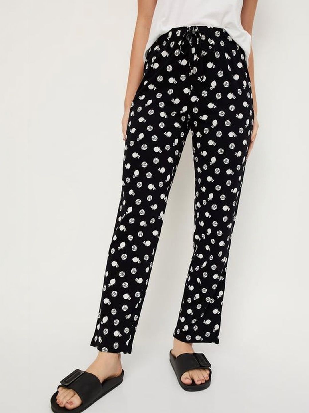 Realglimpse Women Relaxed Fit Graphic Print Track Pants
