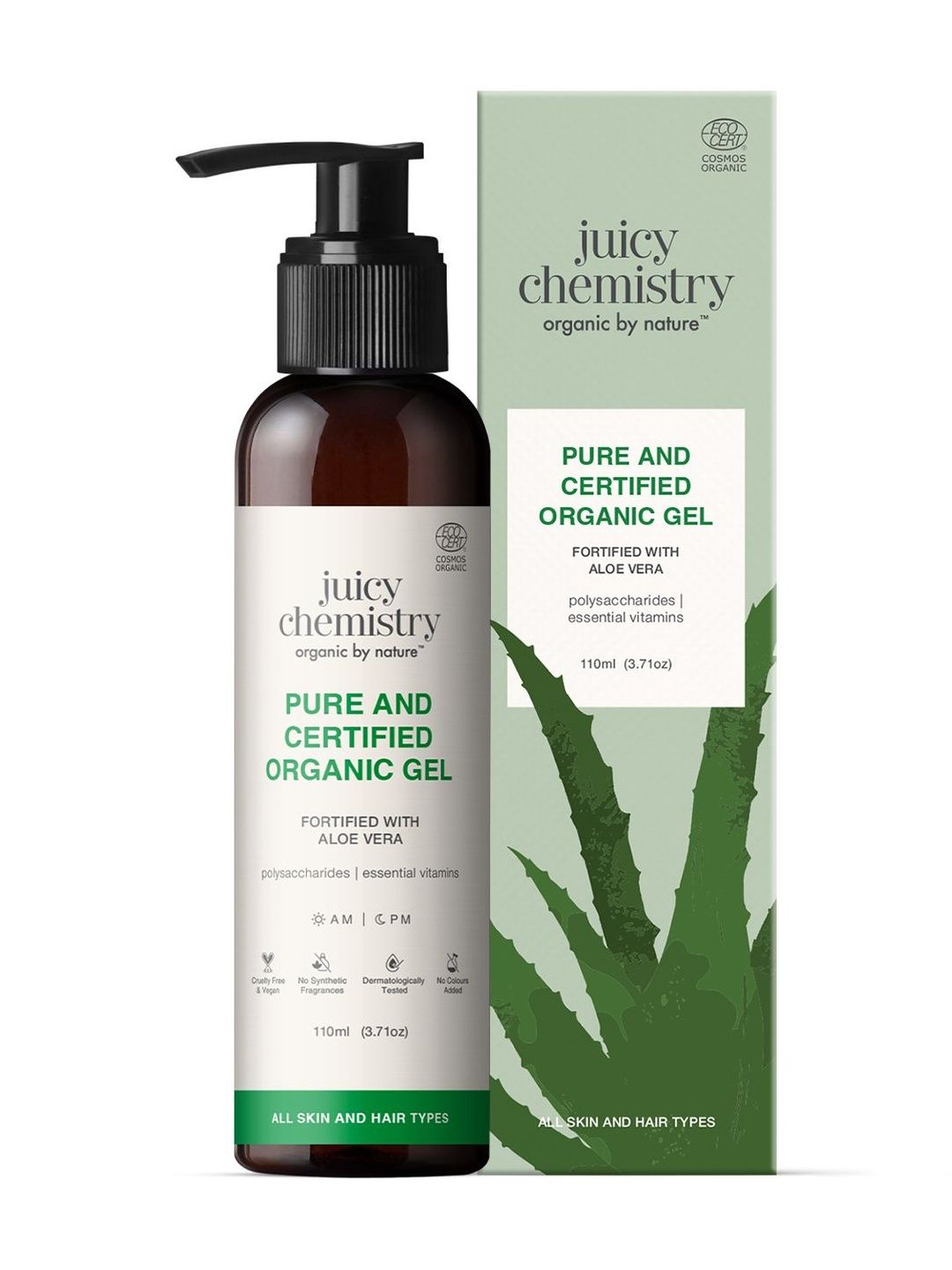 Juicy Chemistry Pure Gel Fortified with Aloe Vera-110 ml