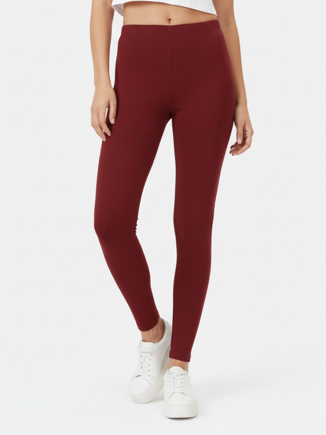 AIOQ Pure Cotton Ankle Length Leggings