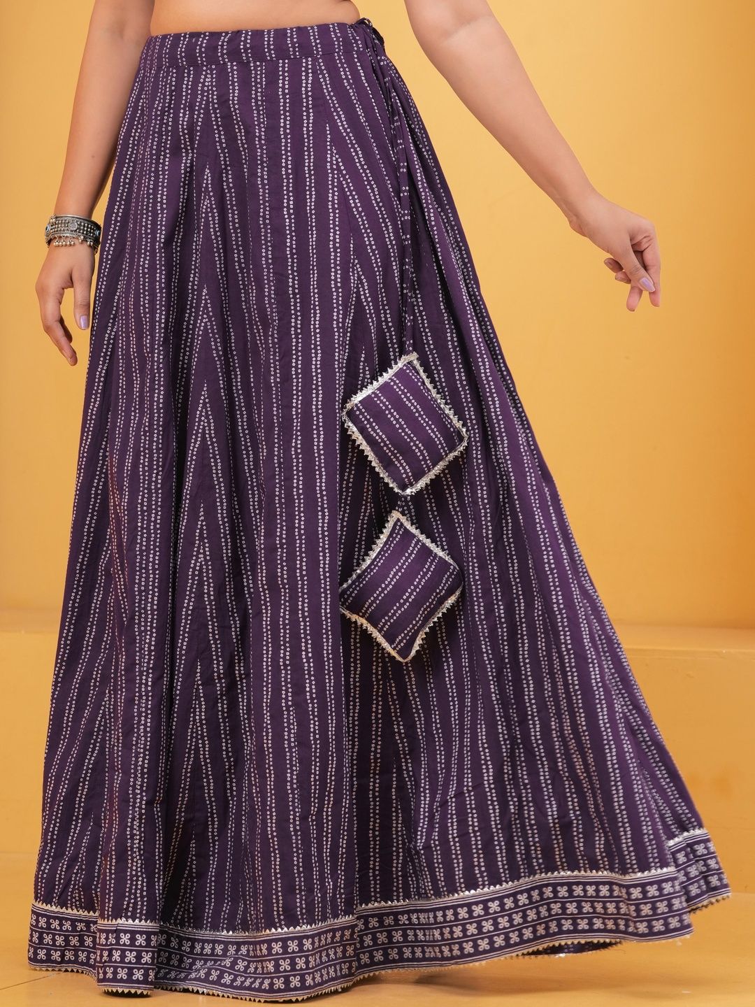Printed Maxi Flared Skirts