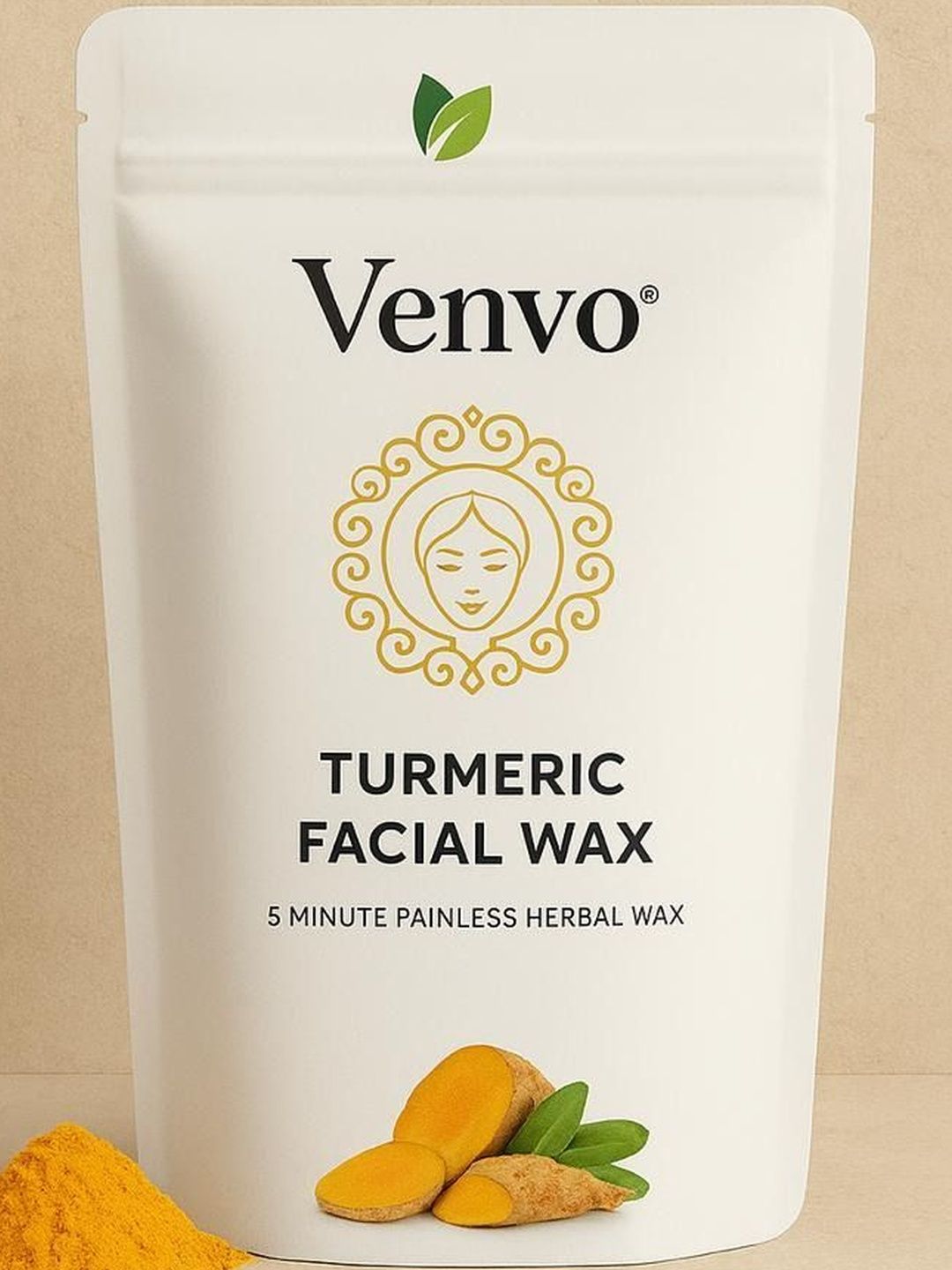 VENVO Painless Turmeric Facial Wax - 100 g