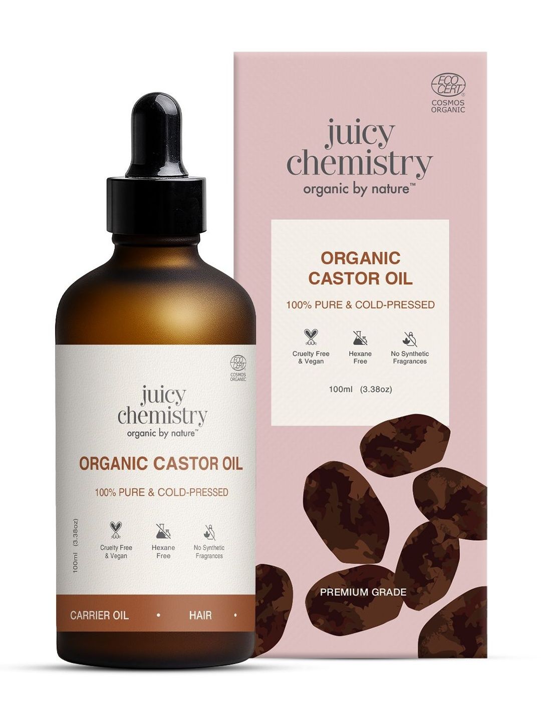 Juicy Chemistry Organic Castor Oil- 100 ml