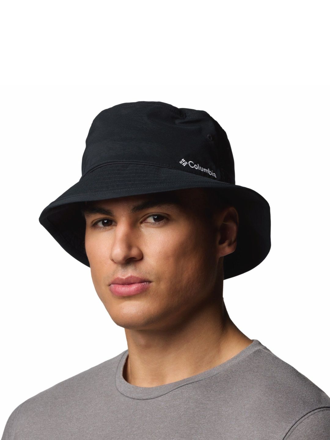 Columbia Unisex Black Solid Bucket Hat